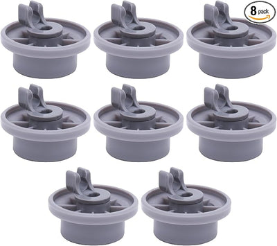 BlueStars 165314 Dishwasher Lower Rack Wheel - Compatible for Bosch & Kenmore Dishwashers - Replaces 420198 423232 AP2802428 PS8697067 - Easy to Install - PACK OF 8