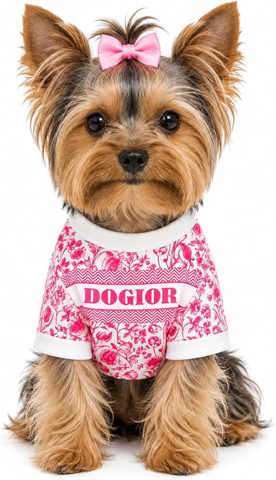 Dog T-Shirt for Small Dogs, Luxury Designer Dog Clothes Pet Apparel