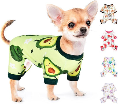 Dog Pajamas Pjs Soft Stretchy Dog Clothes for Small Dogs Girl Boy Medium Size Dogs Spring Summer Puppy Clothes Doggie Onesies Cat Pet Jammies Outfit
