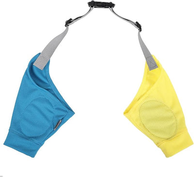 Dog Elbow Protector - Dog Sleeves for Wounds Front Legs, Keep the Elbow Wound Clean, with Inner Padding to Protect the Elbow Joint, Cone Collar Alternative to Stop Licking Wounds (Yellow Blue,XL)