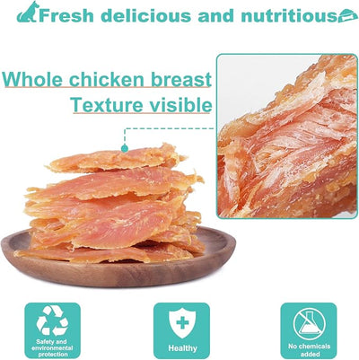 Chicken Jerky for Dogs Treats Training Snacks Dog Chew Treats Rawhide Free for Small and Large Dog 2lb/908g