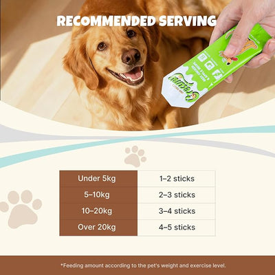 M-PETS Creamy Lickable Dog Treats, Duck Flavor, 8 Tubes Squeeze Up Soft Dog Snacks for Puppies & Seniors, Reward Training or Food Topper,Low-Calorie Grain Free Puree for Joint & Digestive Health