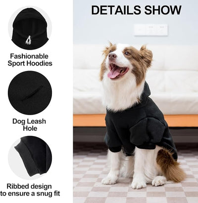 EXPAWLORER Valentine's Day Dog Hoodie-Soft and Warm Dog Sweaters, Pet Clothes Autumn Winter Coat Sweatshirt with Cute But Crazy Print for Puppy,Cat, Small Medium Large Dogs