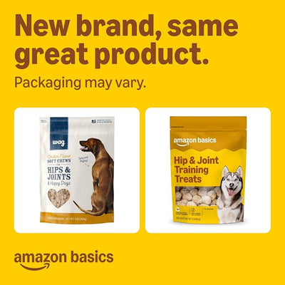 Amazon Basics Chicken Flavor Hip & Joint Training Treats for Dogs, 1 lb. Bag (16 oz) (Previously Wag)