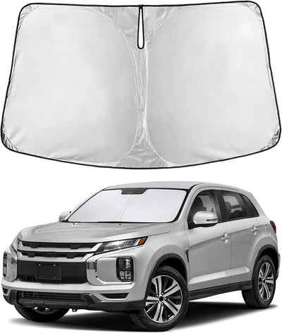 EcoNour Windshield Sunshade Compatible for Mitsubishi Outlander Sport 2011-2024 2025 2026 (Not Fit for Outlander) Sun Visor for Front Window Sun Shade Cover, UV Heat Protector, Car Accessories