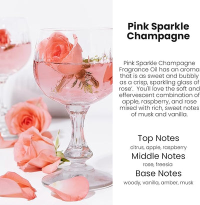 HoogaLife Car Air Freshener Diffuser 2 Pack Hanging Air Freshener Diffuser - Pink Sparkle Champagne Fragrance Oil Air Diffuse r for Car, 45+ Days Long Lasting Fragrance Made in USA (P38)