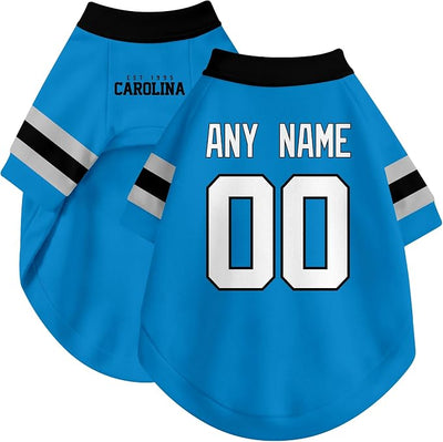 Carolina Dog Clothes Jersey Style Personalized Pet T Shirt with Custom Name Number for Small Medium Large Dogs