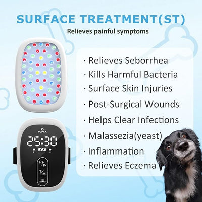 Red Light Therapy for Dogs, Cold Laser Therapy for Pets, Dual Treatment Heads for Joint Discomfort Relief, Muscle Recovery & Skin Care