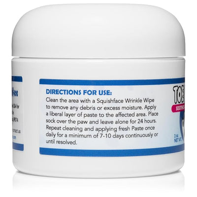 Squishface Toe Paste – Dog Yeast & Interdigital Cyst Paw Care, 2oz