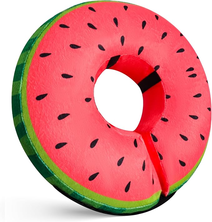 Inflatable Dog Cone Collar for After Surgery, Doggie Neck Blow up Donut Recovery ECollar, Soft Adjustable Dog Cone for Small Medium Large Dogs and Cats