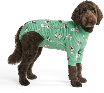 Spark Paws Dog Surgery Recovery Suit – Dog Recovery Suit After Surgery, Anti-Lick Dog Onesie, Abdominal Wound Protector, Soft Cone Alternative for Spay Neuter Male Female Pet Recovery - Pup Cup - 2XL