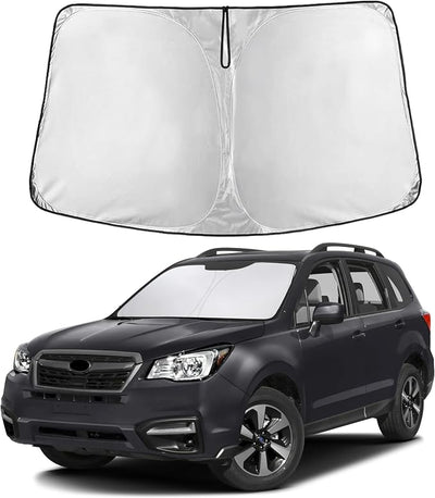 EcoNour Windshield Sunshade Compatible for Subaru Forester 2014-2016 2017 2018, Sun Visor for Front Windshield & Window Sun Shade Cover, UV Heat Blocker & Protector, Car Accessories