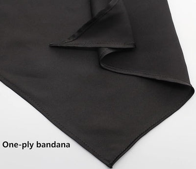 Blank Dog Bandana Black Polyester for Small Dogs