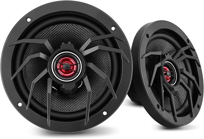 6.5" Coaxial Car Speakers，1000W Max Power，250W RMS，4 Ohm–Plug & Play Upgrade for Old Cars–Transform Your Daily Commute into a Stress-Relief Concert Hall Experience (Pair) (250, Watts) (6.5)