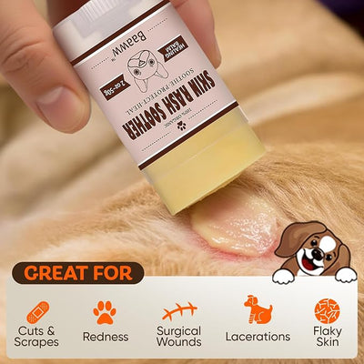 Dog Irritated Skin Relief Hot Spot Soother Balm, 2oz, 2-Pack | Anti-Itch & Allergy, Coconut Oil, Moisturizer, Soothing Relief for Dry Itchy Coat