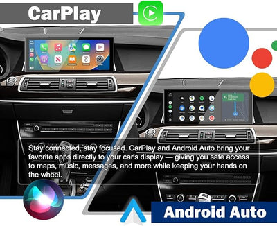 for BMW 5 Series（F07） Gran Turismo (GT) 2010-2012 (CIC) 12.3" Linux CarPlay Android Auto Navigation Stereo GPS Radio Display IPS Touchscreen Headunit Tablet Media Player