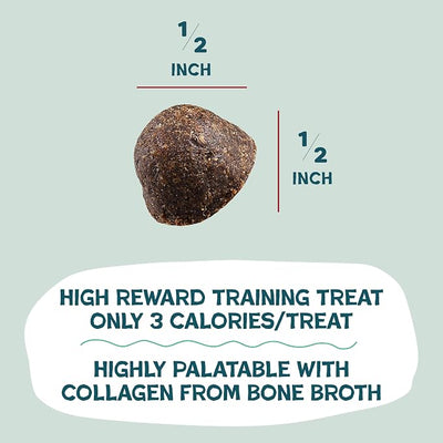 Shameless Pets Bone Broth Dog Training Treats – Soft, Natural Puppy & Dog Treats with Collagen – Healthy, Low-Calorie Training Chews for Small, Medium & Large Dogs - 8 oz (Pack of 1)