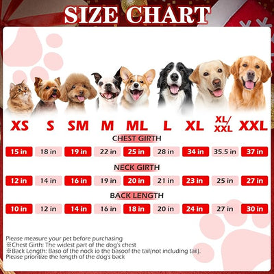 EXPAWLORER Plaid Dog Hoodie - British Style Warm Dog Sweater Shirt with Leash Hole,Pitbull Clothes Outfits,Winter Coat for All Breeds Puppy Girl Boy-Cat Apparel,Christmas Buffalo Check X-Large