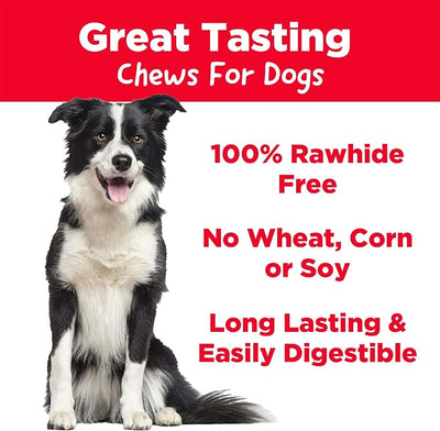 Country Kitchen Rawhide Free Chicken Dog Chews, for Medium Dogs, Made with Real Chicken, No Wheat, Corn or Soy, 3 Count