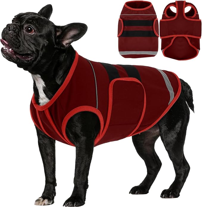 IDOMIK Dog Anxiety Vest, Dog Thunder Jacket Anxiety Calming Vest | Dog Depression & Anxiety Relief,Adjustable,Reflective Strips,for Thunderstorms,Fireworks,Separation,Vet Visit & Grooming