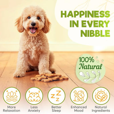 ZENO Hemp Calming Chews for Dogs Anxiety 200 pcs - Beef Flavored - Dog Anxiety Relief - Calming Chews - Melatonin for Dogs - for Stress, Travel, Check-up, Barking or Grooming - Dog Calming Treats