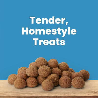 Blue Buffalo Nudges Beef & Rice Homestyle Natural Dog Treats, Meatball-Inspired Recipe, Healthy Reward or Training Treat, Made in the USA with Real Beef, No Artificial Preservatives, 16 oz.