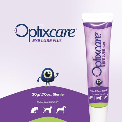 OptixCare Eye Lube Plus with Hyaluron - 20g for Dogs Cats Horses