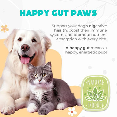 Probiotics for Dogs Chews 150 pcs - Probiotic Chews for Dogs with Enzymes & Natural Ingredients - Digestive & Gut Health Support - US Formula - Chicken Flavored
