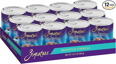 Zignature Whitefish Formula Wet Dog Food 13oz, case of 12