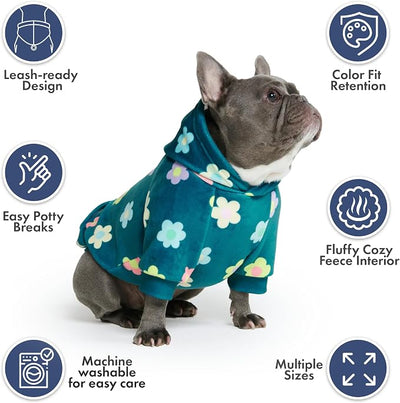 Spark Paws Dog Hoodie – Premium Dog Sweater for Small, Medium, and Large Dogs | Warm Outfits for French Bulldogs, Pitbull, Puppy, Winter Jacket Alternative - Daisy - M