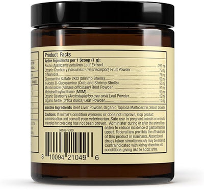 Bark & Whiskers Bladder Support, 3.17 Oz. (90 g), 90 Scoops, Supports Urinary Tract Health, with Cranbery & D-Mannose, Vet Formulated, Non-GMO, Dr. Mercola