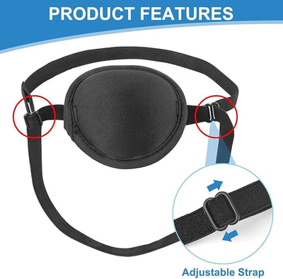 Dog Eye Patch - Protective Cover for Injuries,Post-Surgery Recovery,Adjustable Eye Patch for Small Dogs & Cats (3)