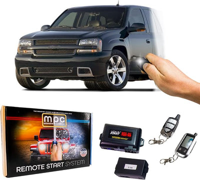 MPC Complete 4-Button Remote Start Kit Compatible with Chevrolet Trailblazer 2002-2008 - Firmware Preloaded