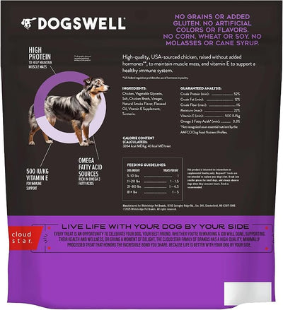 Dogswell Immune System Jerky Dog Treats, Chicken Breast, 24 oz. Pouch