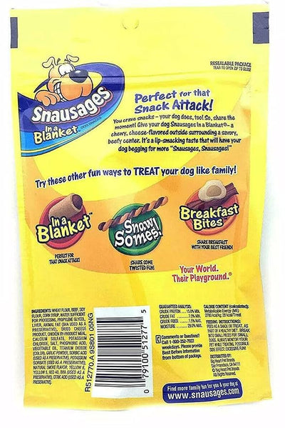 Dog Snacks - Beef & Cheese Flavor - Net Wt 4.5 oz (128 g) - Pack of 2