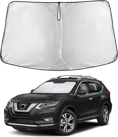 EcoNour Windshield Sunshade Compatible for Nissan Rogue (NOT for Rogue Sport) 2014-2018 2019 2020, Sun Visor for Front Window Sun Shade Cover, UV Heat Blocker & Protector, Car Accessories