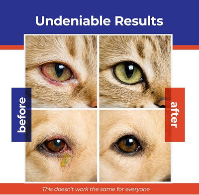 Dog Eye Drops - Cat Eye Drops - Vet Recommended Pet Eye Drops to Clean and Soothe Eye Infections, Allergies, Dry & Pink Eyes, Tear Stain Remover for Dogs, Cats, Horses & Birds (Cream)