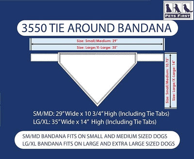 Pets First NFL Buffalo Bills TIE Bandana, Small/Medium. Dog Bandana Scarf Bib for Pet Cat Dog. The Ultimate Game-Day, Party Bandana (BUF-3550-S-M)