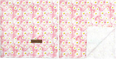 Lionheart glory Dog Bandana Dog Kerchief 1 Pack Washable Soft Comfortable Dog Scarf, Square Adjustable Girl or Boy Florals Spring Summer Dog Bandanas for Small Dogs