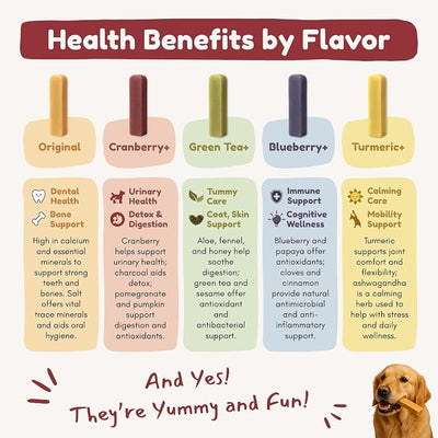 Majestic Pet Himalayan All-Natural Cheese Dog Chews - Long Lasting Dental Chew for Dogs - Healthy Pet Treats with Beneficial Ingredients (Calm & Joint Wellness, Large, 20 Pack)
