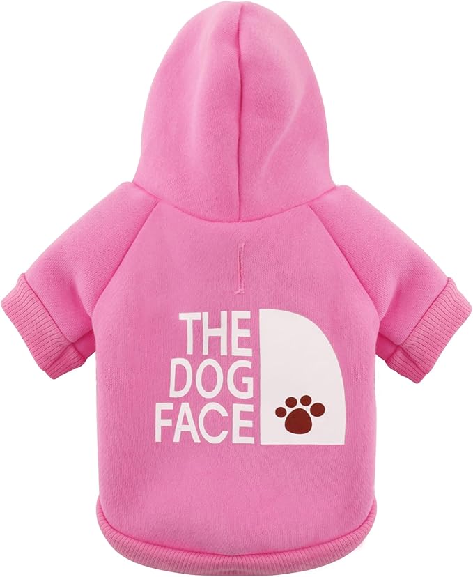 Paiaite Pink Chihuahua Dog Hoodie: Keep Your Pup Warm and Stylish with a 'The Dog Face' Printed Sweatshirt Pet Clothes, and Sweater Coat All in One Perfect for Winter and Cool Summer Nights! Pink 3XL
