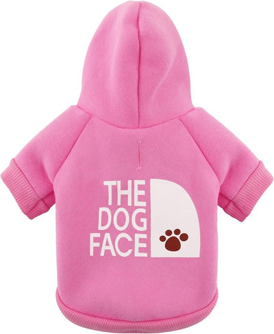 Paiaite Pink Chihuahua Dog Hoodie: Keep Your Pup Warm and Stylish with a 'The Dog Face' Printed Sweatshirt Pet Clothes, and Sweater Coat All in One Perfect for Winter and Cool Summer Nights! Pink S