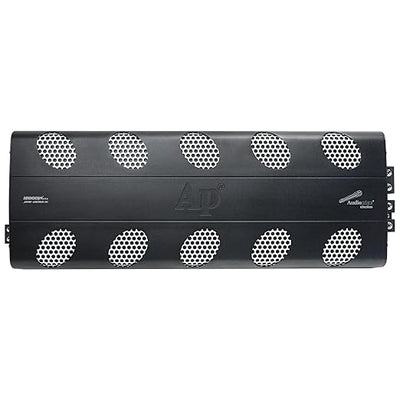 Audiopipe 12000 Watts Full Range Class D Mosfet Amplifier (APHF-12000D-H1), 4-Point Protection System, 1 Ohm, BTL Mode, Remote Bass Control Knob