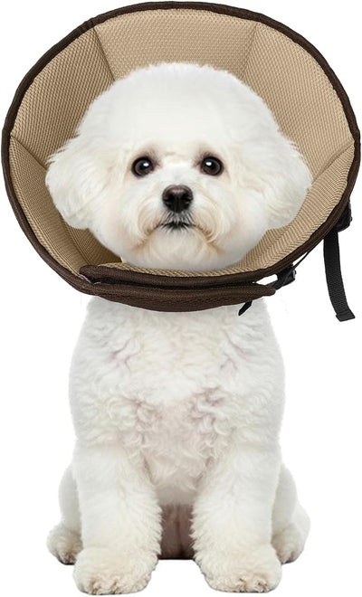 Dog Cone Collar Soft Cone for Medium Dogs After Surgery Adjustable Elizabethan Collar for Dogs to Stop Licking Wounds, Biting Stitches Professional Pet Recovery Cones E-Collar for Dog