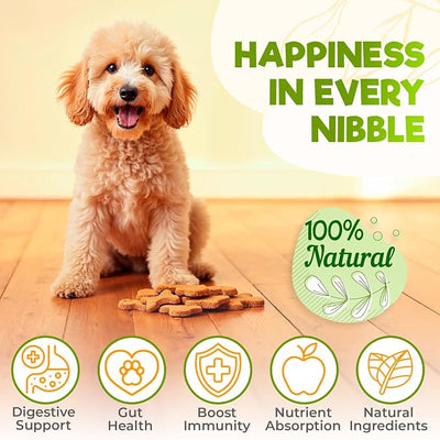 ZENO Probiotics for Dogs Chews - 150 pcs - Digestive & Gut Health Support - Probiotic Chews for Dogs with Enzymes & Natural Ingredients - US Formula - Roast Duck