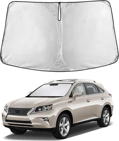 EcoNour Windshield Sunshade Compatible for Lexus RX 300 350/350h 450/450h 2010-2013 2014 2015, Sun Visor for Front Windshield & Window Sun Shade Cover, UV Heat Blocker & Protector, Car Accessories