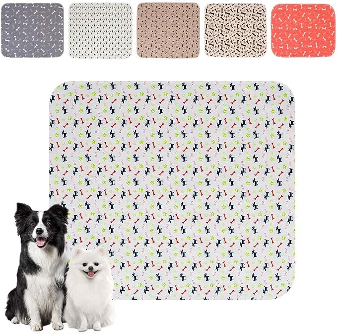 Puppy Pads for Dogs, 2026 New Washable Puppy Pads with Pheromones, Pee Pads for Dogs & Cats, Durable Leak-Proof & Anti-Slip Pet Training Pads for Home & Travel, Reusable (White, 27.6" x 31.5")