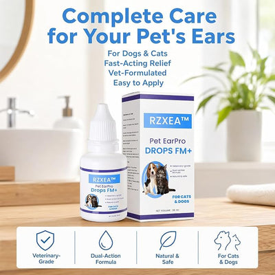 RZXEA Pet EarPro Drops, 2026 New Professional Ear Drops for Dogs and Cats, Relieves Itching (1 Bottle)