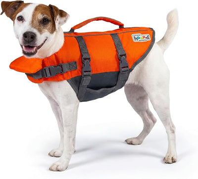 Outward Hound Granby Splash Orange Dog Life Jacket, Small