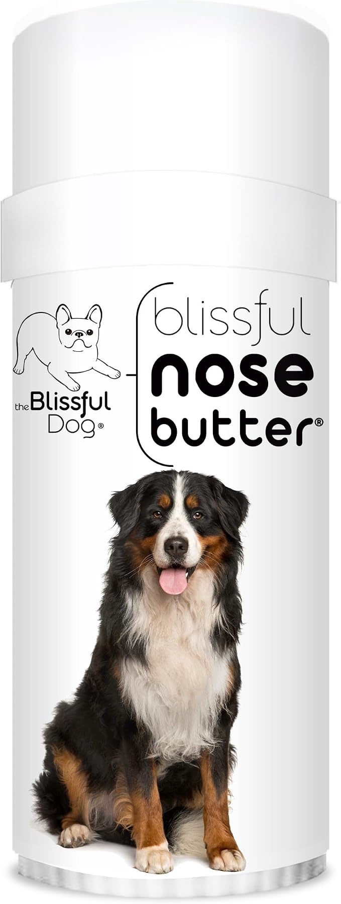 The Blissful Dog Bernese Mountain Nose Butter, Versatile Dog Nose Balm for Dry Nose, Handcrafted Nose Moisturizer, Easy-to-Apply Dog Essentials, Unscented, 2.25 oz.